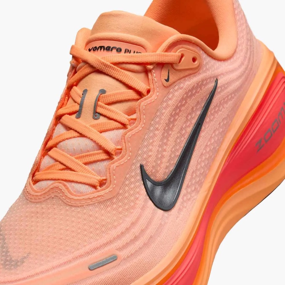 NEW NIKE VOMERO PLUS ZoomX Running Shoe ORG PULSE/BLK-HOT LAVA MEN'S 6 WMNS 7.5 - Picture 5 of 7